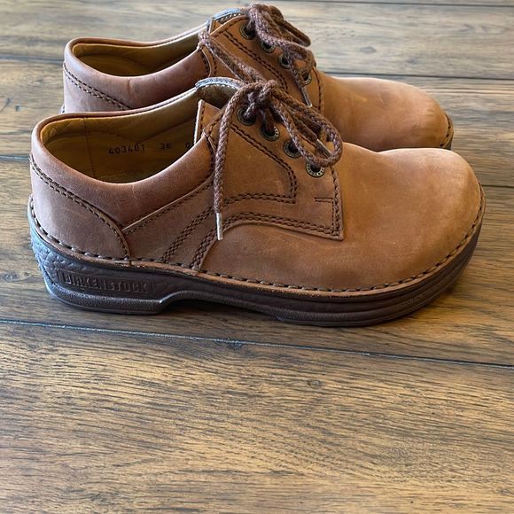Birkenstock Brown Lace Up Leather Shoe sz 36 (US 5) - Picture 5 of 10